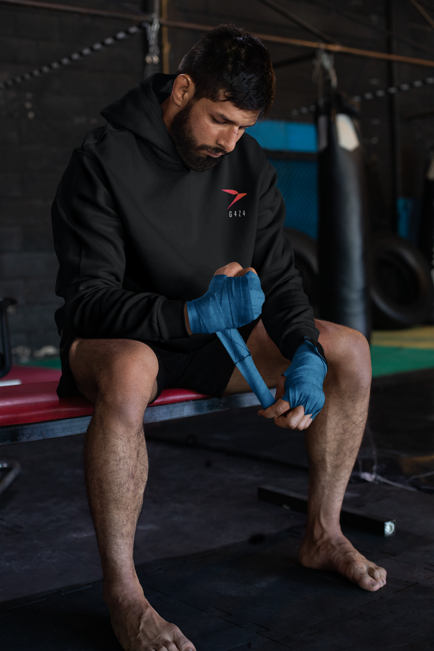 Black Performance Flex Hoodie