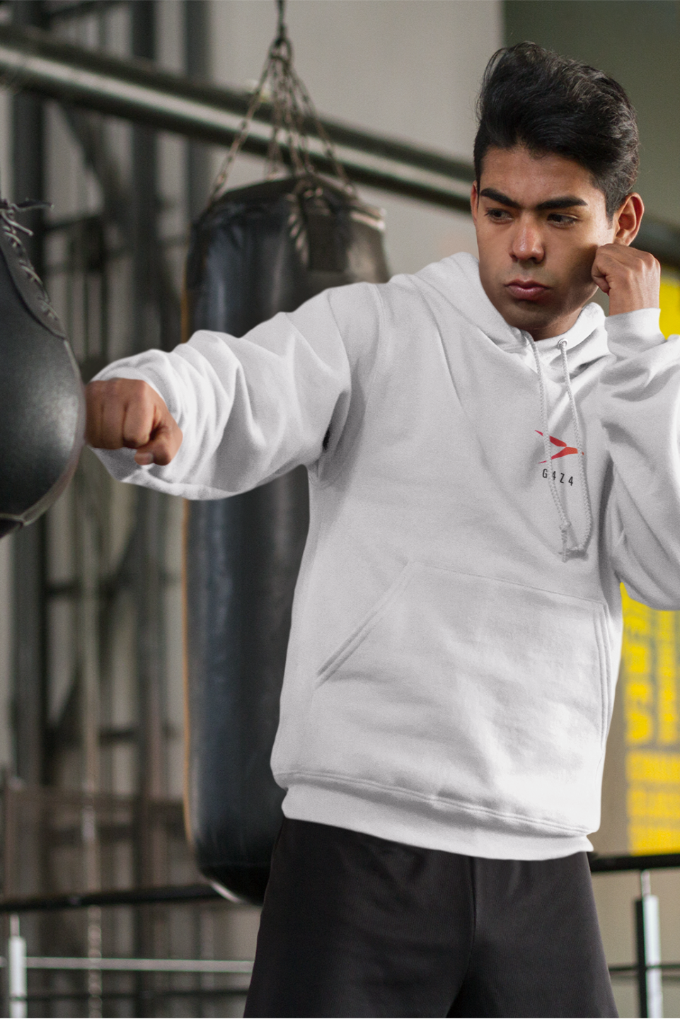 White Performance Flex Hoodie