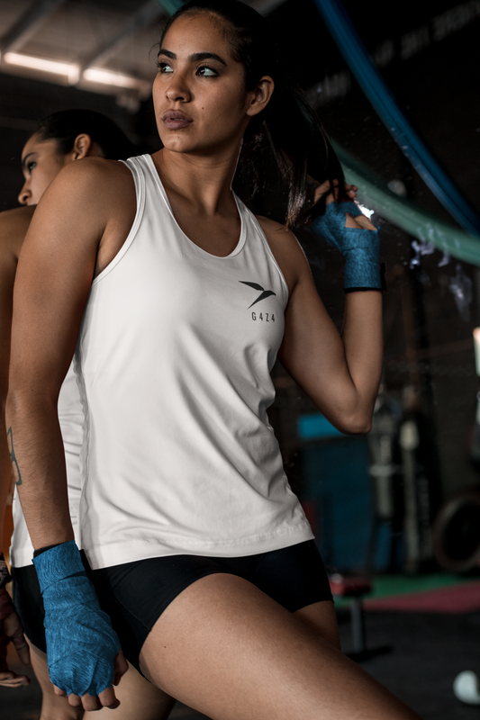 White Dri-Fit Lightweight Training Tanktop
